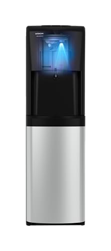 HITACHI UV Sterilization Water Dispenser, Bottom Loading, High-efficiency compressor cooling, Hot&Cold, Ambient Temperature, Floor Standing Water Cooler, Child Safety lock, UV LED-HWDB50000SV