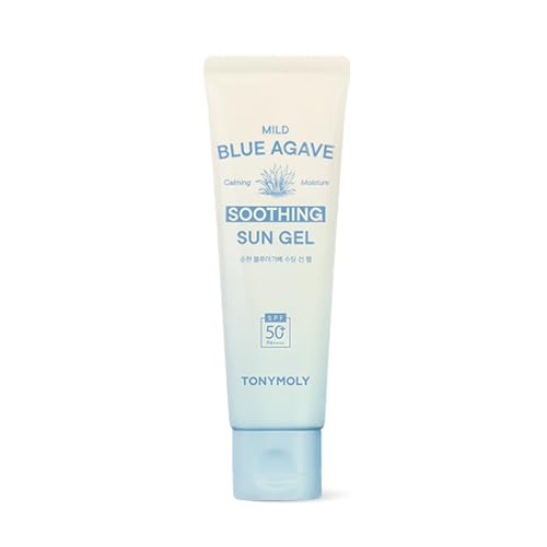 TONYMOLY Mild Blue Agave Soothing Sun Gel 50ml Comfortable and Hydrating Sun Care for Sensitive Skin