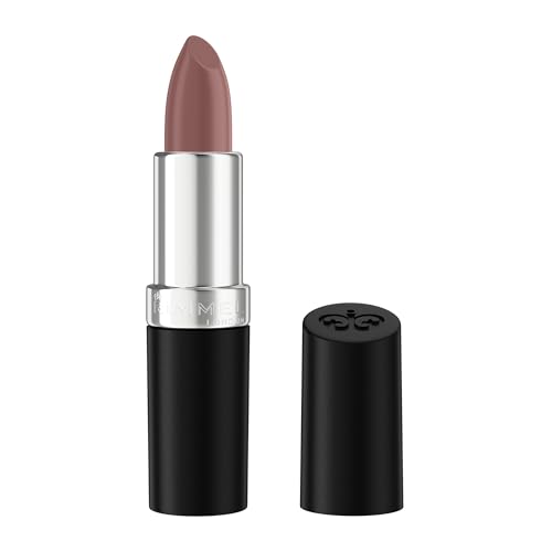 Rimmel Lasting Finish, 008 Tender Mauve, Satin Lipstick, Long-Lasting, Satin Finish, Rich Colour, Moisturising, Vegan Formula, 4g