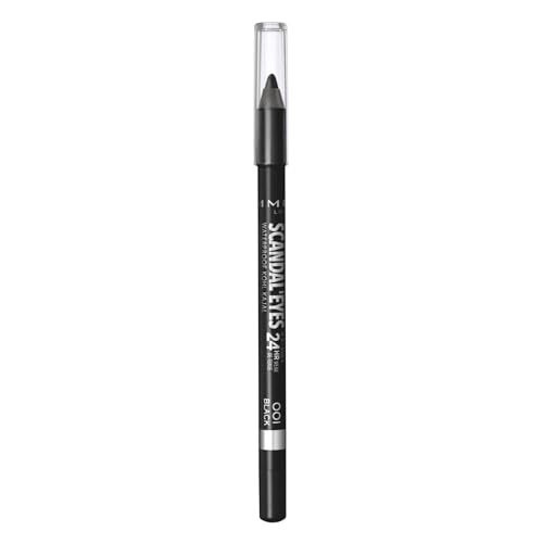 Rimmel London, Scandaleyes Waterproof Kohl Kajal Pencil Eyeliner, 01 Black, 1.3g