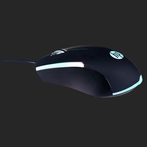 HP Wired RGB Gaming Mouse High Performance Mouse with Optical Sensor, 3 Buttons, 7 Color LED for Computer Notebook Laptop Office PC Home