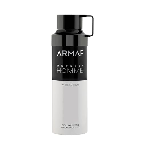 Armaf Odyssey Homme White Edition Exclusive Perfume Body Spray For Men 200ml, Deodorant Spray