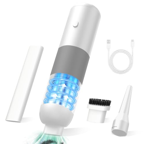 Aquox Cordless Handheld Vacuum Cleaner, Portable Car Vacuum Cleaner 10000Pa Strong Suction & Super Lightweight & USB Rechargeable, Mini Car Vacuum Cleaner Wireless & Air Duster for Home, Car, Office