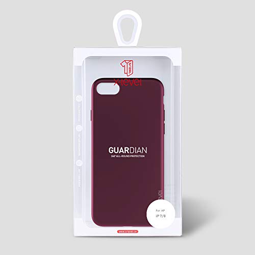 X-level iPhone SE 2022/2020 Case,iPhone 7/8 Case Ultra Thin Soft TPU Back Cover Phone Case Matte Finish Coating Grip Cover Compatible iPhone 7/8/SE 2020 /SE 3- WineRed