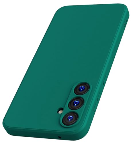 ZEGE Case for Samsung Galaxy A16 5G, Liquid Gel Rubber Bumper Case with Soft Microfiber Lining Cushion Slim Shockproof Protective with Camera Protection Cover for Samsung Galaxy A16 2024 (Green)