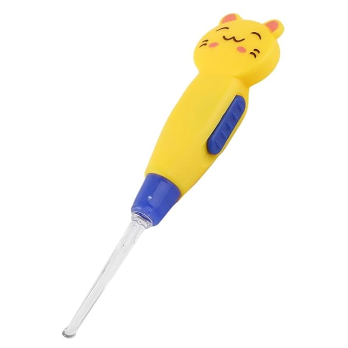 Cartoon Animal Decoration Plastic Earpick Portable LED Flashlight Ear Wax Remove EarPick Cleaner Health Care Tool