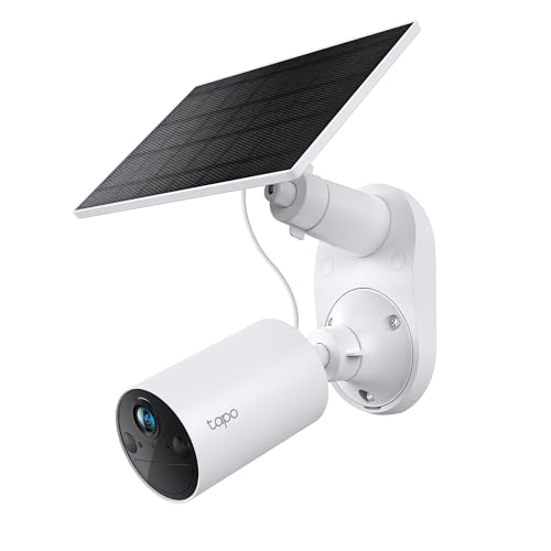 Tapo TP-Link SolarCam C402 Kit, Outdoor Battery Camera w/Solar Panel, Wireless, 1080P, Free Person/Vehicle Detection, SD/Cloud Storage, Color Night Vision, No Hub Needed, Works w/Alexa & Google Home