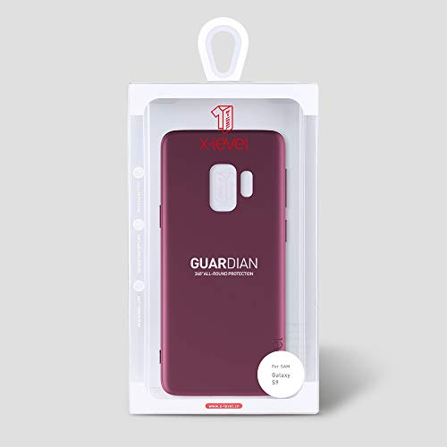 X-Level Samsung Galaxy S9 Case,X-Level Slim Fit Soft TPU Ultra Thin S9 Mobile Phone Cover Matte Finish Coating Grip Phone Case for Women Compatible Samsung Galaxy S9