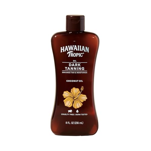 Hawaiian Tropic Dark Tanning Oil Original 8 Oz, Ounce (Pack Of 1)