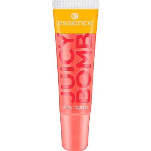 essence Juicy Bomb Shiny Lip Gloss No. 103 Proud Papaya Radiant Fresh Shimmering Vegan Alcohol Free Parabens No Microplastic Particles 10 ml