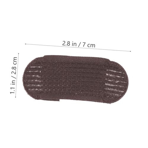 HZYH 6pcs Invisible Fluffy Hair Clip Bump up Hair Clip Hair Volume Base Bump it Hair Accessory Sponge Pad Hair Styling Tool for Women Girls (Coffee)