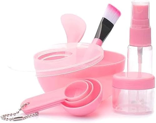 Beauty Tools and Accessories DIY Facial Mask Bowl Set 4 Pcs Beauty Facial Mask Bowl Makeup Plastic Portable 4-in-1 Facial Mask Tool