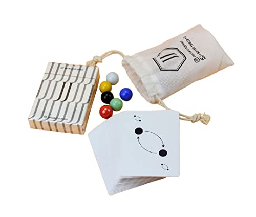 Jakaroo Joker Board Game, 4-6 Players, Wooden Game Board with Marbles, Family Strategy Game wooden board game 51 cm