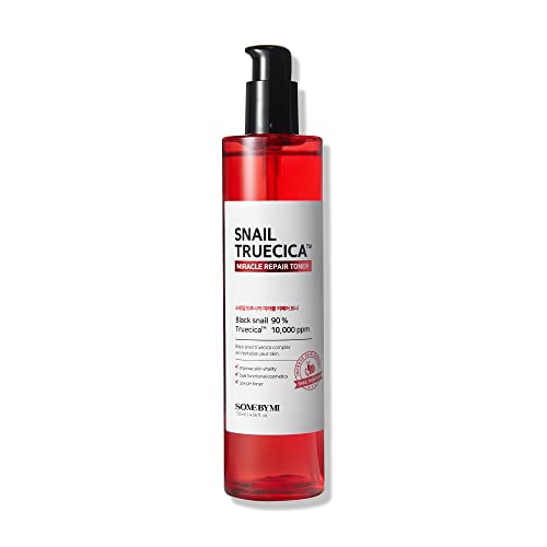 Some By Mi Snail Truecica Miracle Repair Face Toner | 135ml | Made From Snail Mucin For Sensitive Skin | Daily Repair Toner For Skin Texture & Pigmentation Care