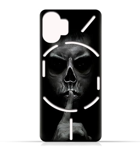 AMC Design TPU Mobile Case Cover for Nothing Phone 2 / Nothing Phone Two (5G) with Gesturing Silence Pattern