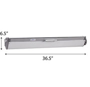 Household Essentials 17145-1 Retractable Clothesline 5-Line Dryer | Indoor or Outdoor Use Hang Wet Dry Laundry - Black|tan|silver