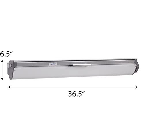 Household Essentials 17145-1 Retractable Clothesline 5-Line Dryer | Indoor or Outdoor Use Hang Wet Dry Laundry - Black|tan|silver