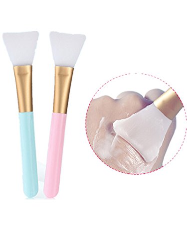 Opiqcey 2 PCS Silicone Face Mask Brush, Mask Beauty Tool Soft Silicone Facial Mud Mask Applicator Brush Hairless Body Lotion And Body Butter Applicator Tools