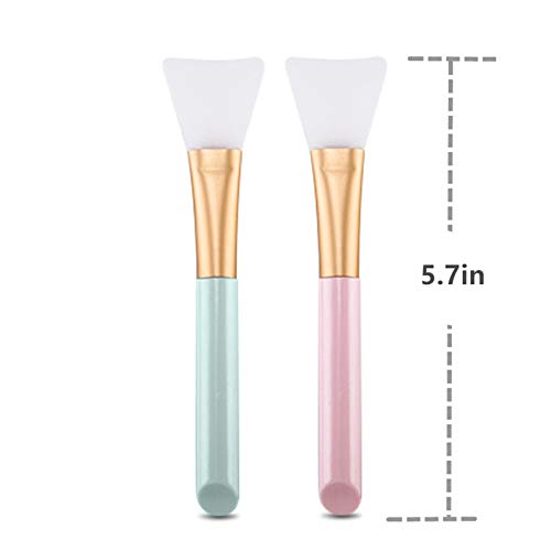 Opiqcey 2 PCS Silicone Face Mask Brush, Mask Beauty Tool Soft Silicone Facial Mud Mask Applicator Brush Hairless Body Lotion And Body Butter Applicator Tools