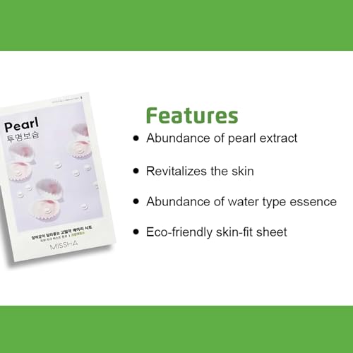 Missha Airy Fit Sheet Mask, Pearl