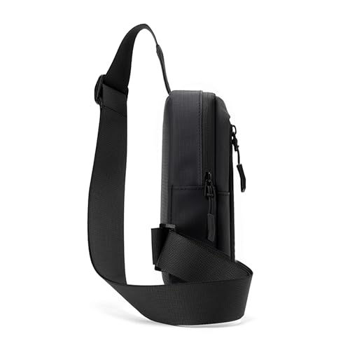 Hike Unisex Cross Body Chest Bag Synthetic Water-Resistant Scratch Resistant Small Shoulder Sling Bag for Business Travel Outdoor Shopping, HK9004