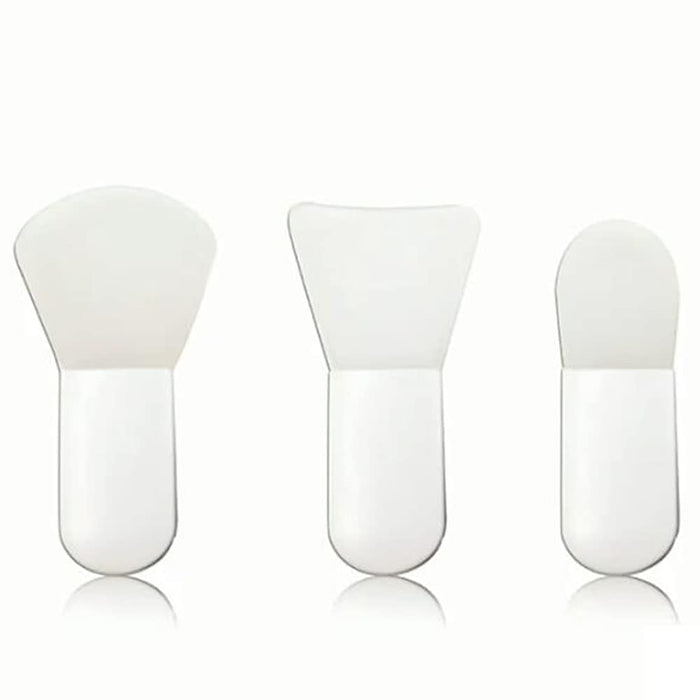 KASTWAVE Face Mask Applicator Brushes, Mini Makeup Spatula Portable Beauty Tools Set for Facial Mud, Cosmetic Mask, Facial Clay, Eye Mask, Body Lotion, Body Butter, Serum, Cream(3PCS)