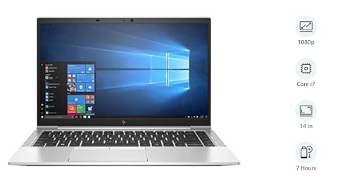 HP Newest EliteBook 840 G7 14" FHD IPS Premium Business Laptop, 10th Gen Intel Core i7-10610U, 16GB RAM, 512GB. SSD, WIN 11 PRO (Renewed)