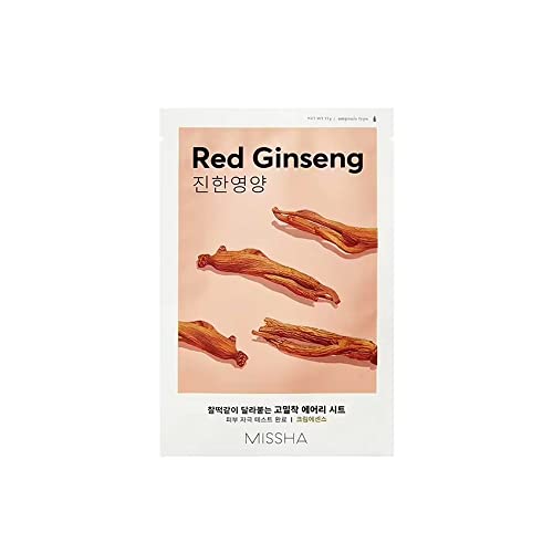 MISSHA Airy Fit Sheet Mask (Red Ginseng - Deep Nourishing) 7 pcs