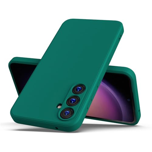 ZEGE Case for Samsung Galaxy A16 5G, Liquid Gel Rubber Bumper Case with Soft Microfiber Lining Cushion Slim Shockproof Protective with Camera Protection Cover for Samsung Galaxy A16 2024 (Green)