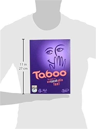 Hasbro Gaming - Taboo Board Game, Guessing Board Game for Families and Kids Ages 13+, Party Games for 4 or More Players;
