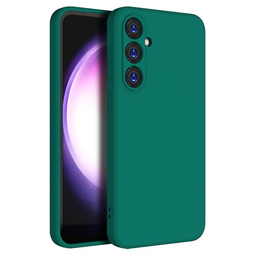 ZEGE Case for Samsung Galaxy A16 5G, Liquid Gel Rubber Bumper Case with Soft Microfiber Lining Cushion Slim Shockproof Protective with Camera Protection Cover for Samsung Galaxy A16 2024 (Green)