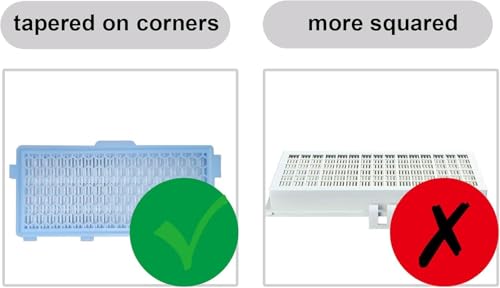 Bamyli Air Clean Filter, Hepa Filter, Vacuum Filters, Replacement HEPA Air Clean Filters Compatible with Miele S4000, Compatible with Miele S5000 Series Vacuums (Blue)