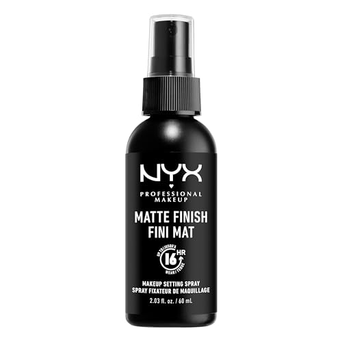 NYX PROFESSIONAL MAKEUP Makeup Setting Spray - Matte Finish, Lightweight, Long-Lasting, Extends Makeup Wear Up to 16 hours, Vegan and Cruelty Free Formula, 60ml