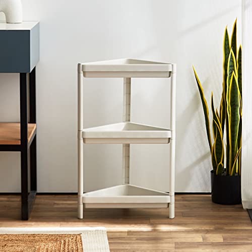 Home Box Allure Bios Triangle 3-Tier Bathroom Caddie 72 X 44 X 27 Cm White