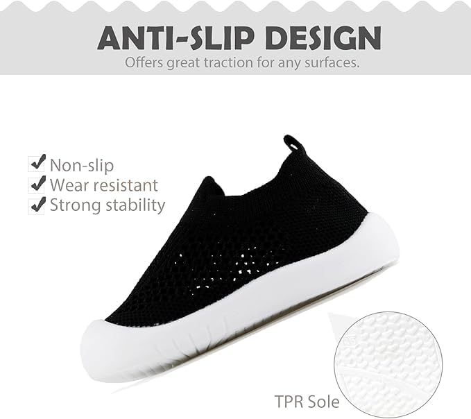 ZONEY Baby Shoes Toddler First Walking Shoes Infant Sneakers Breathable Knitted Mesh Boy & Girls Shoes