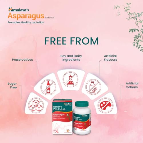 Himalaya Herbals Asparagus (Shatavari), Supports Women'S Health, Promotes Healthy Lactation, Herbal Veggie Capsule
