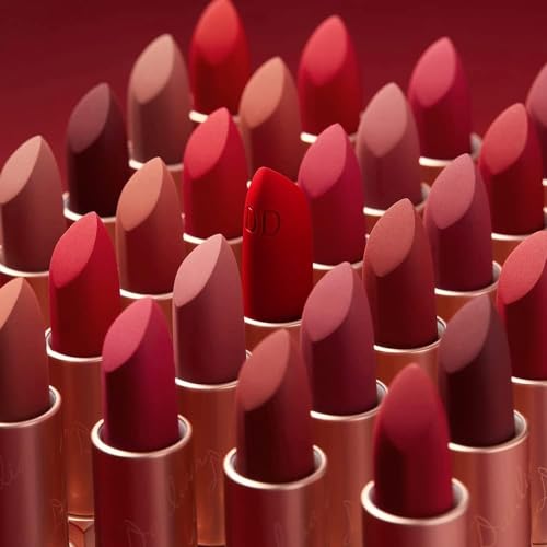 DEAR DAHLIA Lip Paradise Effortless Matte Lipstick AMBER Vegan, Cruelty Free, Naturally Scented Essential Oils, High Pigment Color