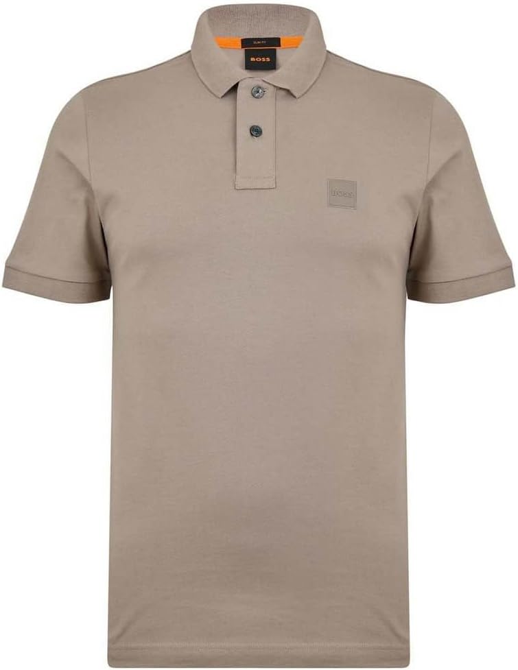 BOSS Men's Passenger Slim Fit Stretch Cotton Polo Shirt with Logo Patch