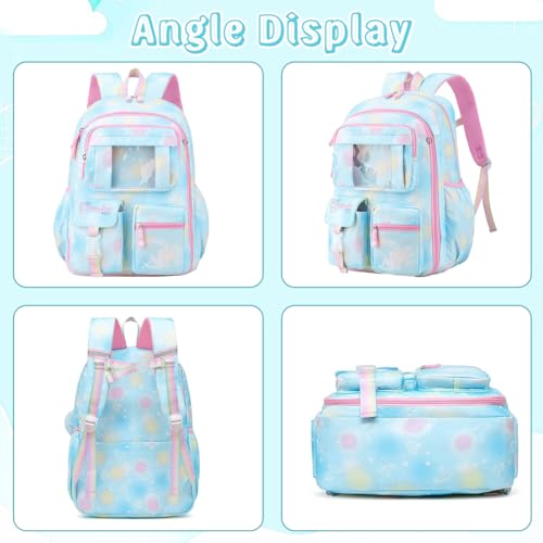 HANNEA® School Backpack for Girls, Cartoon School Backpack for Schoolgirls Large Capacity Girls Backpack for Kids