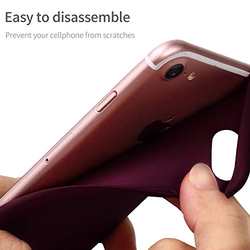 X-level iPhone SE 2022/2020 Case,iPhone 7/8 Case Ultra Thin Soft TPU Back Cover Phone Case Matte Finish Coating Grip Cover Compatible iPhone 7/8/SE 2020 /SE 3- WineRed
