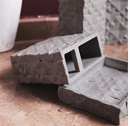 Hymmah Bathroom Accessories Set,Toothbrush Holder,Farmhouse Bathroom Decor,4 Pcs Resin Gift Set Apartment Necessities, Contain Toothbrush Cup,Soap Dispenser,Soap Dish,Tumbler