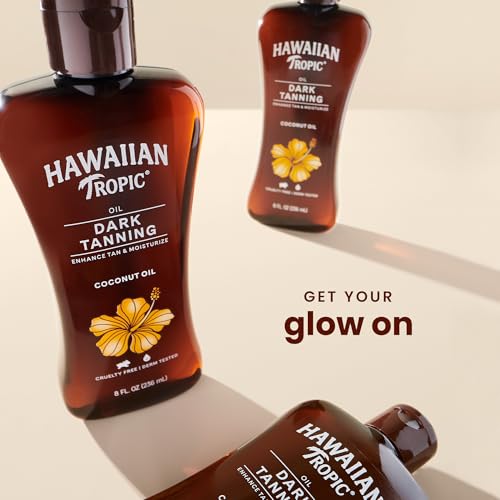 Hawaiian Tropic Dark Tanning Oil Original 8 Oz, Ounce (Pack Of 1)