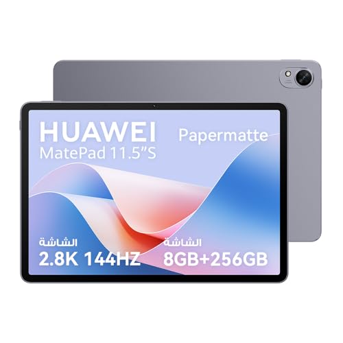 HUAWEI MatePad 11.5"S Papermatte Tablet, 120Hz Eye-soothing HUAWEI FullView Display, All-metal Unibody Sleek Design, 8GB�, Wifi, Grey