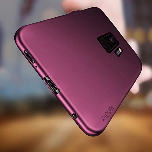 X-Level Samsung Galaxy S9 Case,X-Level Slim Fit Soft TPU Ultra Thin S9 Mobile Phone Cover Matte Finish Coating Grip Phone Case for Women Compatible Samsung Galaxy S9
