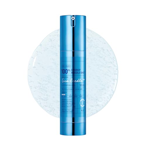 VT COSMETICS Hydrop Reedle Shot 100hL | Hyaluronic Acid Microneedling Serum, Intensive Hydrating & Moisturizing Exosome, Soft & Glass Skin, Korean Skin Booster1.69 Fl Oz.(50ml)