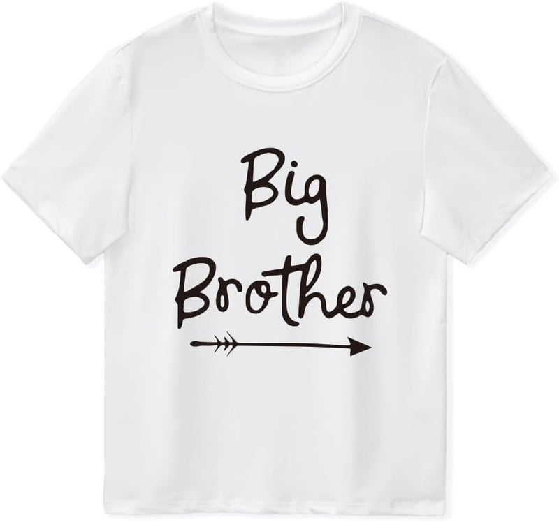 Kids Boys Big Brother T Shirts Tops Toddler Baby Tees Outfit Summer Short Sleeve Clothes Older Brother Announcement Gift