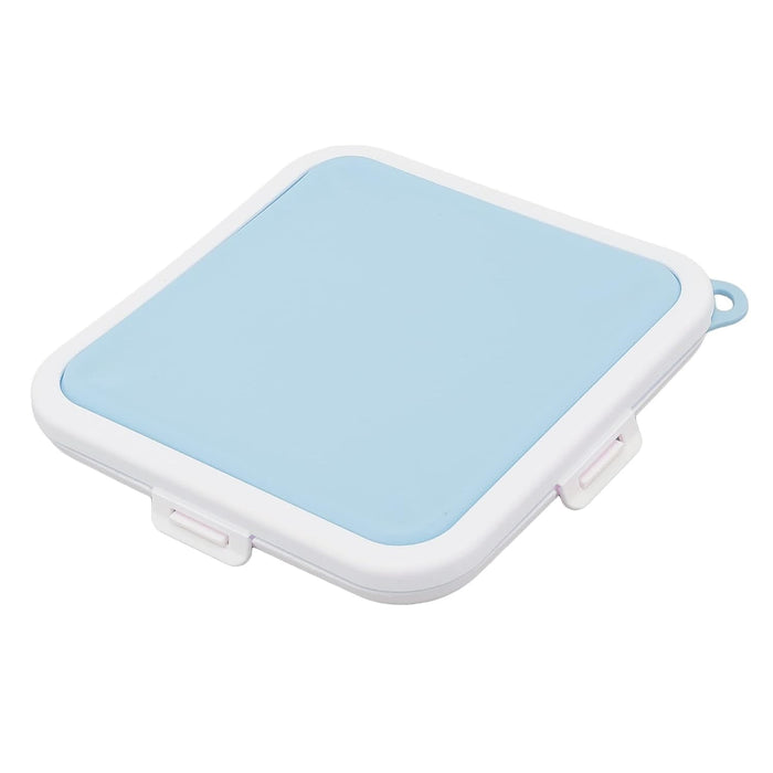 NALACAL Toast Case Leakproof Soft Sealed Bread Lunch Box, Sandwich Case Easy Carry Bento Box Food Grade Silicone Bread Storage Box, Plastic Food Storage Containers, Blue