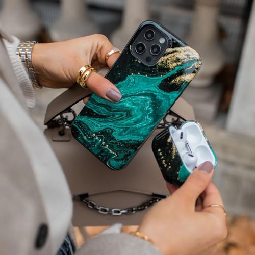 BURGA Phone Case Compatible with Samsung Galaxy S24 Ultra Mobile Phone Case Hybrid 2 Layer Hard Shell Silicone Protective Case Scratch Resistant Shockproof Cover (emerald pool)