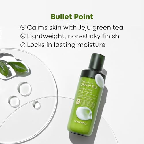 TONYMOLY The Chok Chok Green Tea Watery Lotion, 160 Milliliter (Pack of 1)