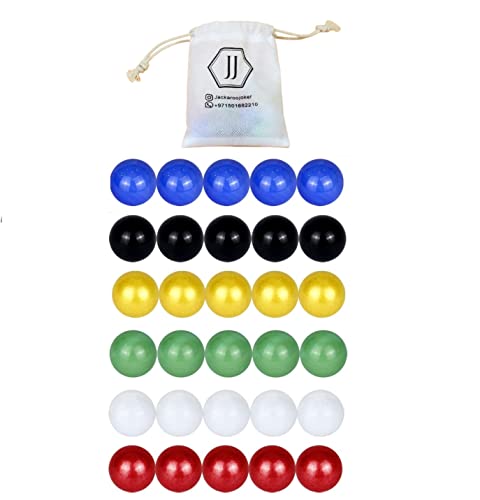 JackarooJoker Double Sided Foldable Wooden Board Game for 4 and 6 Players with BAG, White